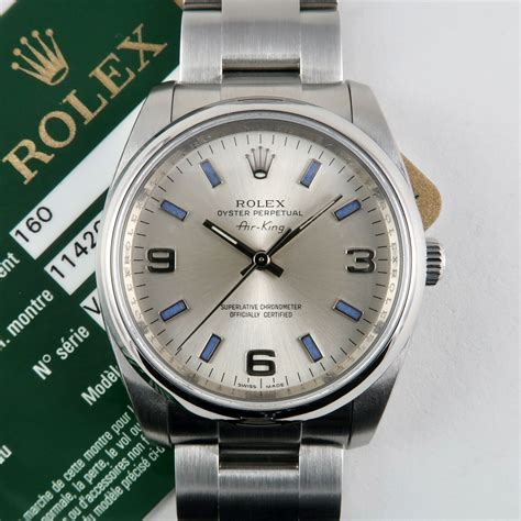 rolex air king precision gebraucht|rolex air king model 114200.